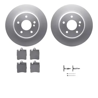 R1 Concepts WDTH1-63019 Brake Rotors - Carbon Coated W/ Euro Ceramic Pads & Hdw